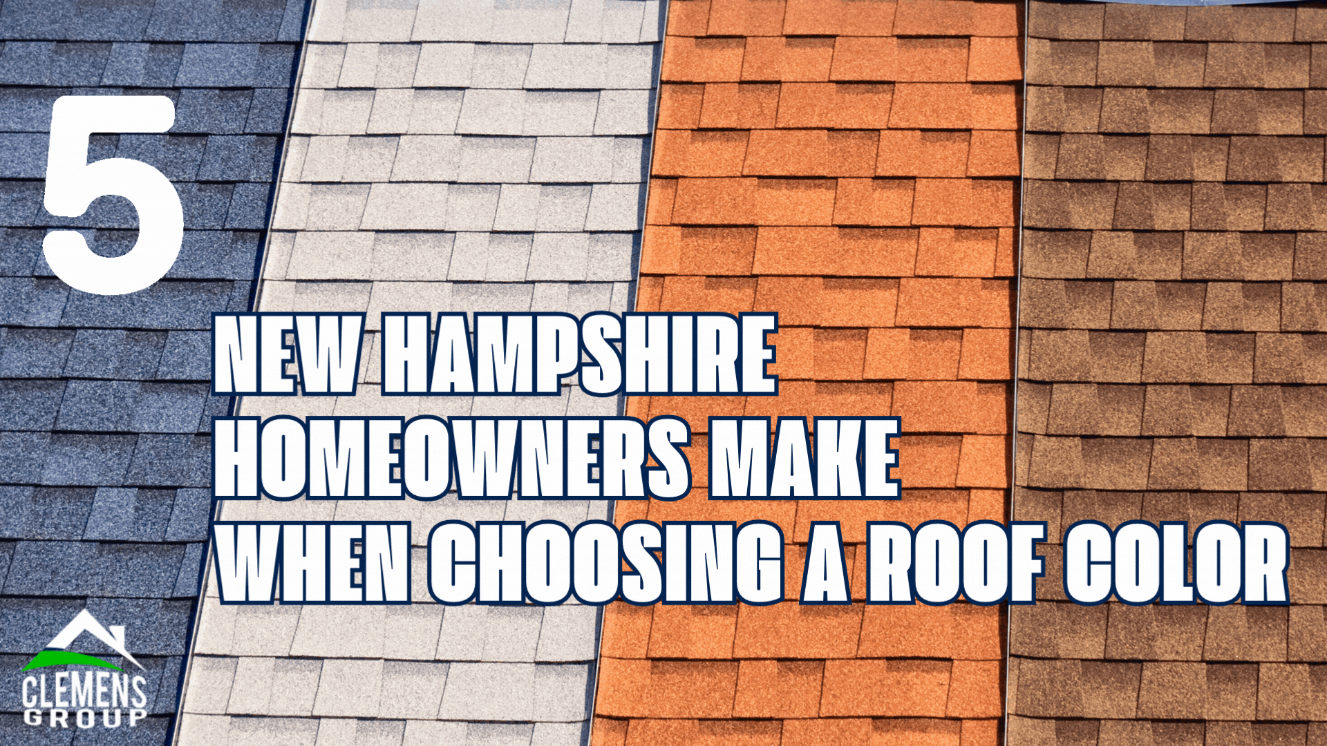 5 biggest Mistakes NEW HAMPSHIRE HOMEOWNERS MAKE WHEN CHOOSING A ROOF COLOR